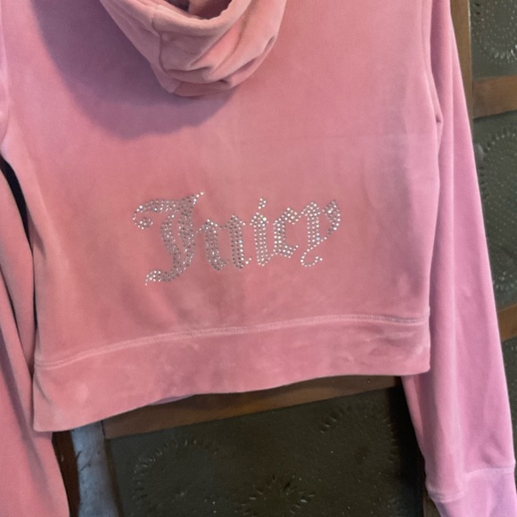Juicy Couture Pink Bling Tracksuit Jacket Pants M - Picture 8 of 11